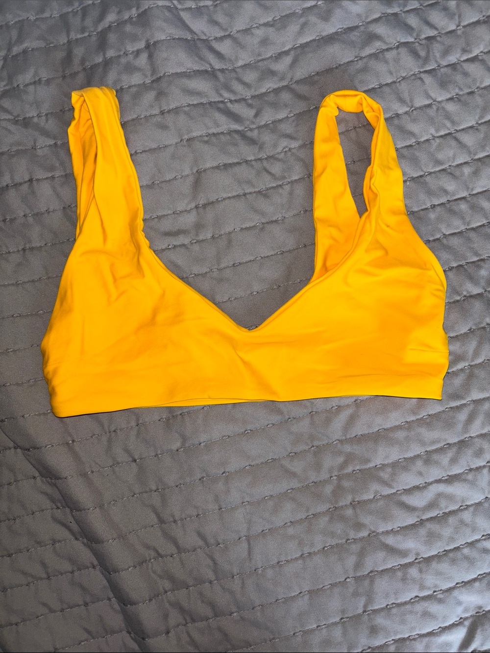 Blackbough Yellow V-Neck Bikini Top
